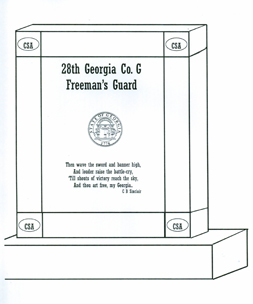 28th Georgia Monument Front